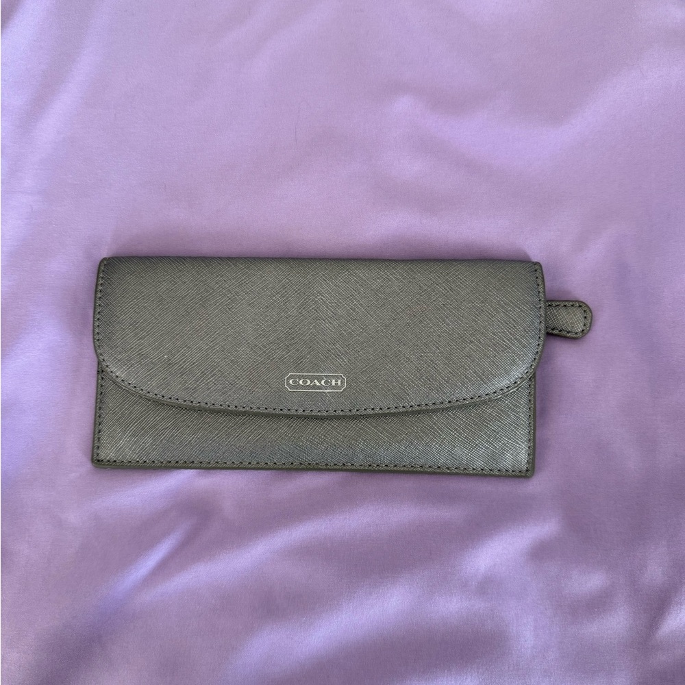 Grey/silver Coach wallet